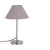 Foster Grey Fabric Shade Table Lamp with Steel Steel Base