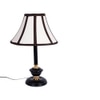 Ramon Multicolour Fabric Shade Table Lamp with Black Iron Base