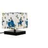Elisha Multicolour Fabric Shade Table Lamp with Black Iron Base