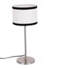Dion Multicolour Fabric Shade Table Lamp with Steel Steel Base