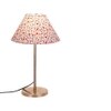 Dayton Multicolour Fabric Shade Table Lamp with Steel Steel Base