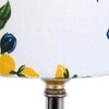 Finley Multicolor cotton & solid wood table lamp