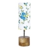 Finley Multicolor cotton & solid wood table lamp
