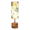 Finley Multicolor cotton & solid wood table lamp