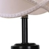 Ryan Vintage off-white Glass Shade Table lamp with Iron Base
