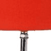 Wainwright Orange Fabric Shade Table Lamp with Natural Wooden Base