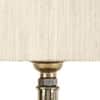 Cheney Off White Fabric Shade Table Lamp with Gold Metal Base