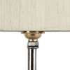 Curtis Off White Fabric Shade Table Lamp with Natural Wooden Base