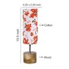 Ariel Multicolor cotton & solid wood table lamp