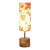 Ariel Multicolor cotton & solid wood table lamp