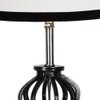 Gabriela Multicolor cotton Table lamp with Wood & Iron Base
