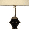 Astrid off-white cotton Table lamp with Iron Base
