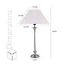 River - White Table Lamp