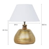 Wiley Antique Brass Metal Table Lamp