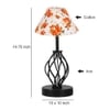 Mckenzie Multicolor cotton Table lamp with Iron Base
