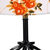 Leia Multicolor cotton Table lamp with Iron Base