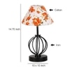Leia Multicolor cotton Table lamp with Iron Base