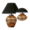 Stone Wood Table Lamp