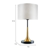 Albert Brass & Black Metal Table Lamp