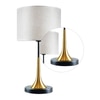 Albert Brass & Black Metal Table Lamp
