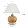 Daraine Glass Table Lamp