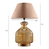Amber Glass Table Lamp