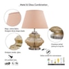 Reed Glass Table Lamp