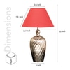 Easton - Maroon Table Lamp