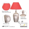 Easton - Maroon Table Lamp