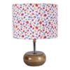 Catalina Multicolor cotton & solid wood table lamp