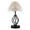 Miriam Vintage off-white Shade Table lamp with Iron Base