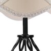 Miriam Vintage off-white Shade Table lamp with Iron Base