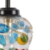 Lila Multi color Mosaic Glass Iron Table Lamp