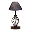 Charlee Blue Jute Table lamp with Iron Base