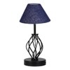 Charlee Blue Jute Table lamp with Iron Base