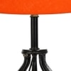 Viviana Orange cotton Table lamp with Iron Base
