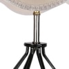 Jessica Vintage off-white Shade Table lamp with Wood & Iron Base