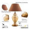 Cedric Gold & Amber Glass Table Lamp