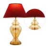 Colter Gold & Amber Glass Table Lamp