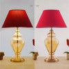 Colter Gold & Amber Glass Table Lamp