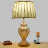 Hailee Gold & Amber Glass Table Lamp