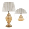 Hailee Gold & Amber Glass Table Lamp