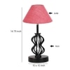Izabella Pink Jute Table lamp with Iron Base