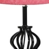 Izabella Pink Jute Table lamp with Iron Base