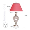 Guilia - Maroon Table Lamp