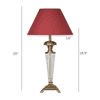 Salinger - maroon Table Lamp