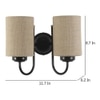 Vladimir Beige Natural Fiber Wall Light