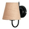 Lind Beige Natural Fiber Wall Light