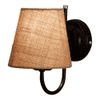 Lind Beige Natural Fiber Wall Light