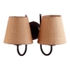 Daye Beige Natural Fiber Wall Light